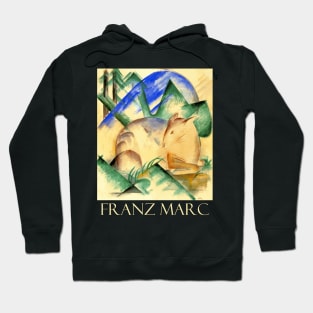 Red Deer by Franz Marc Hoodie